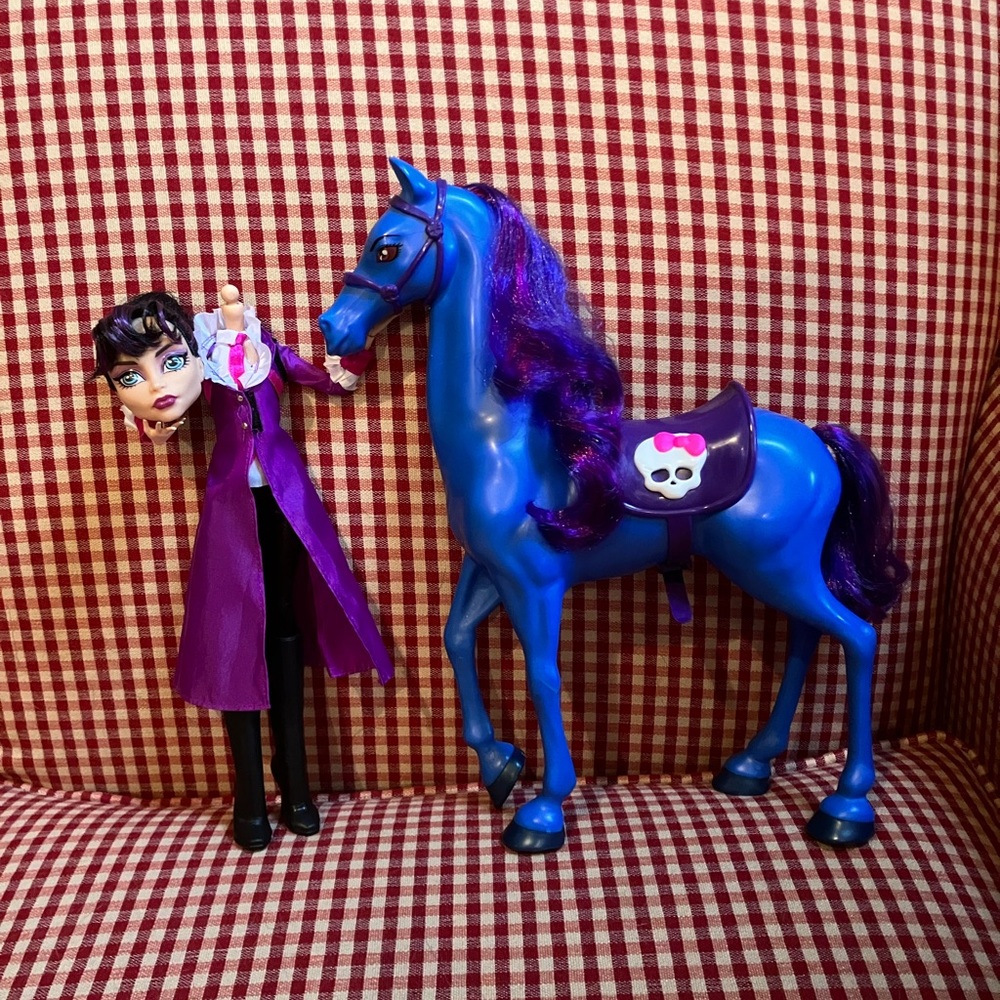 Monster High Headmistress Bloodgood and Nightmare